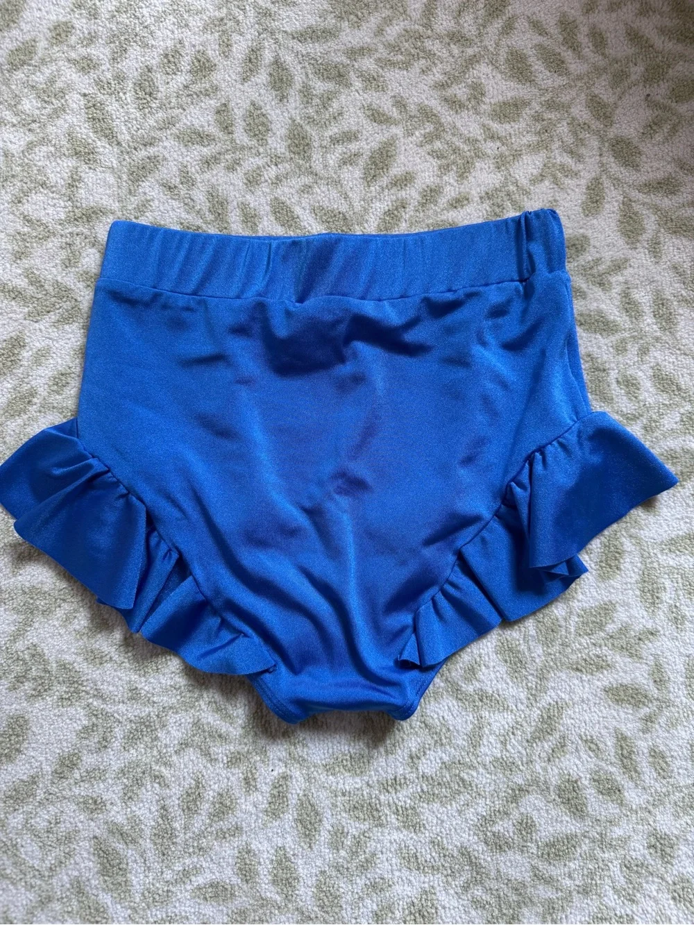 Weissman Catch A Wave Character Dance Costume Retro Bathing Suit Blue Size LC